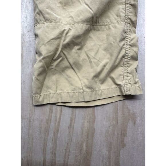 Kuhl Dry Capri Pants Women's Tan Floral Embroidered Mid 8 Hiking Outdoors - Picture 8 of 8